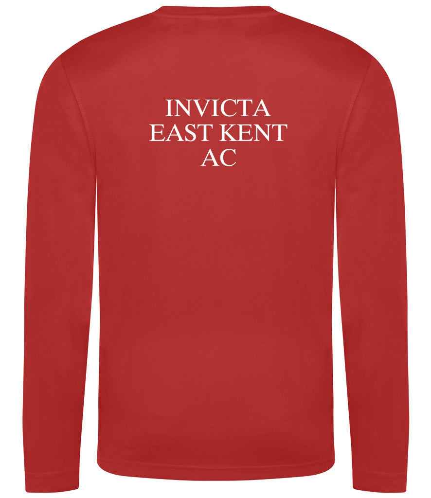 Invicta East Kent AC Men's Running T-Shirt Long Sleeve