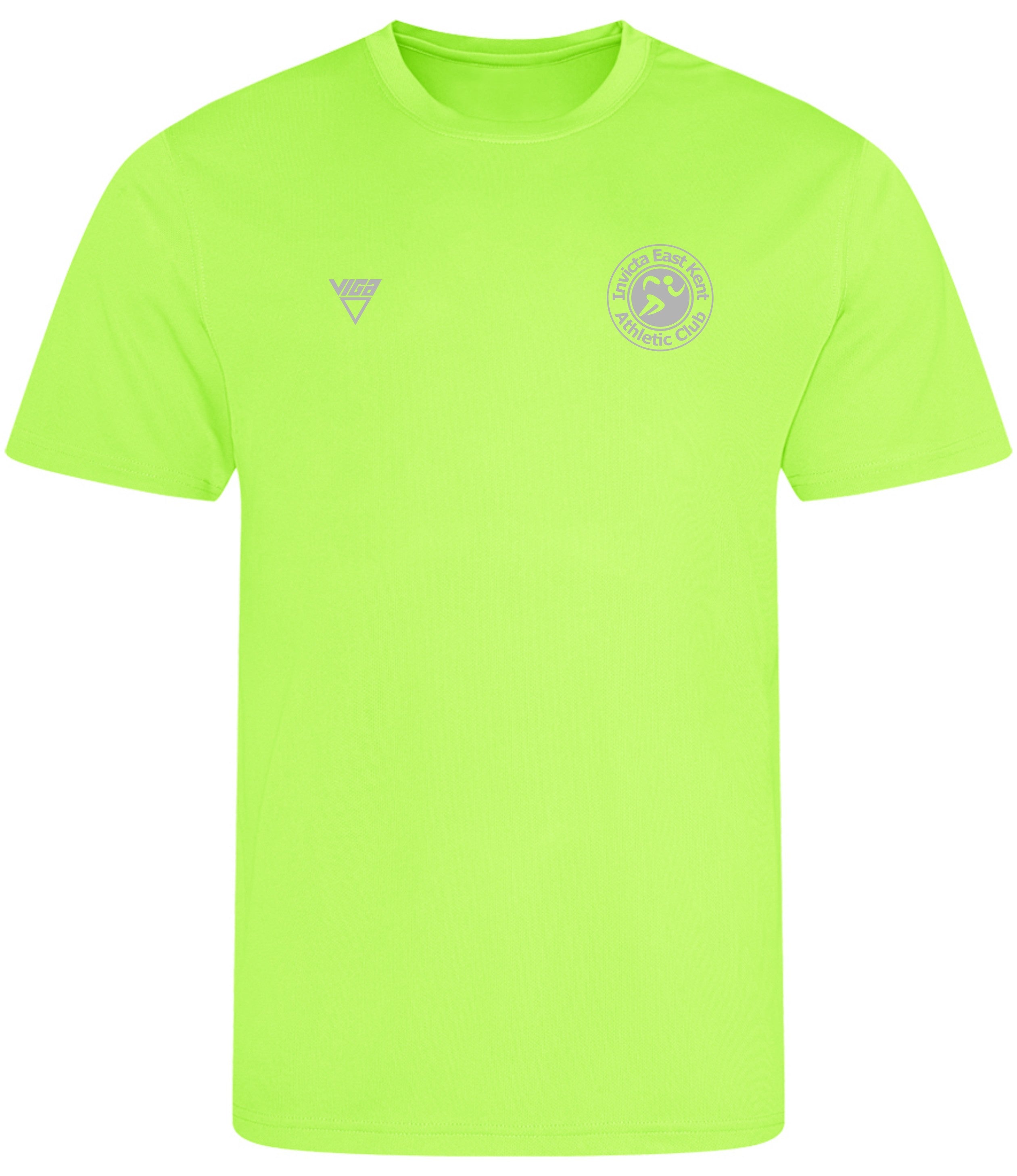 Invicta East Kent AC Men's Aero Running T-Shirt Hi-Vis
