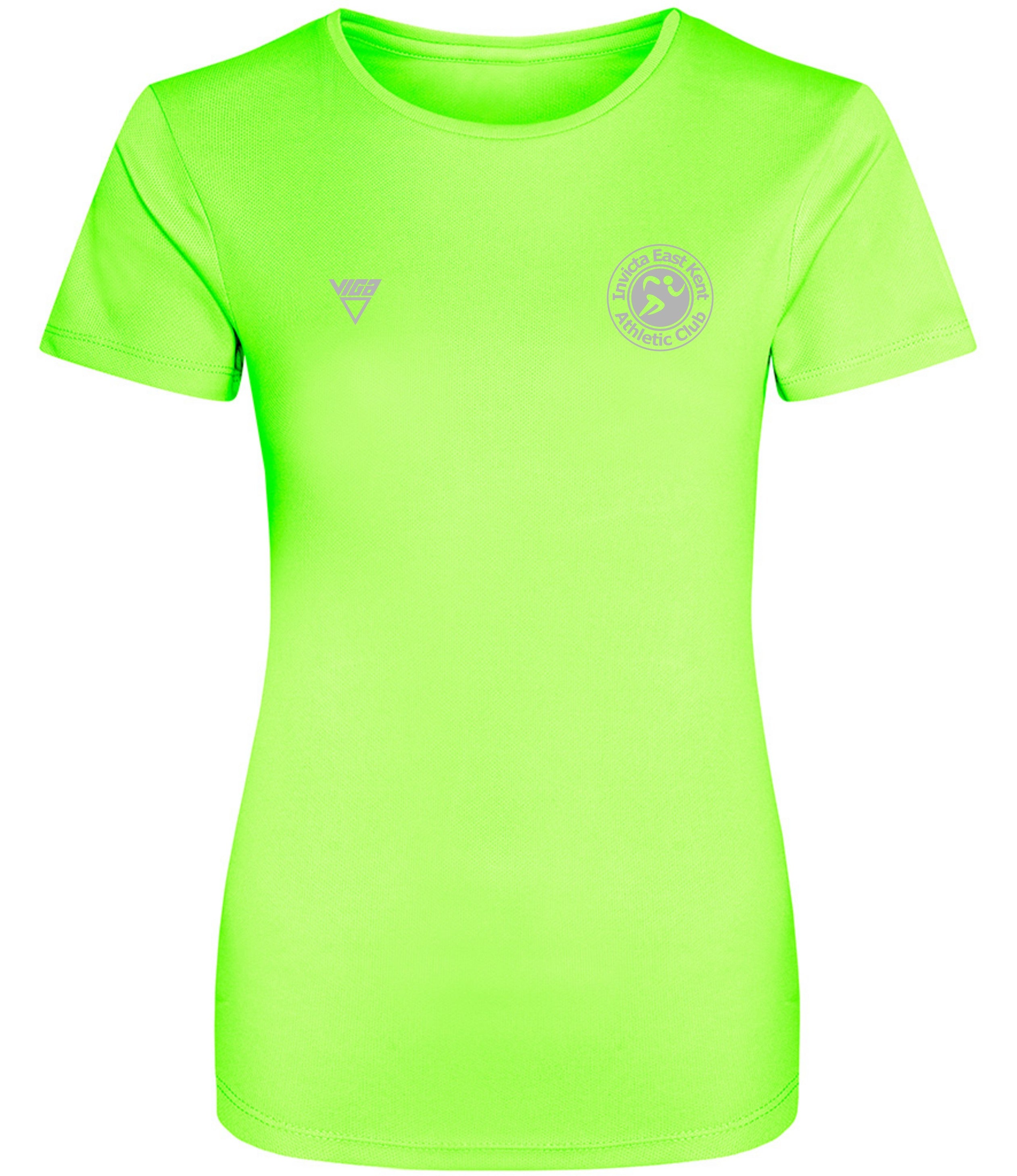 Invicta East Kent AC Women's Aero Running T-Shirt Hi-Vis