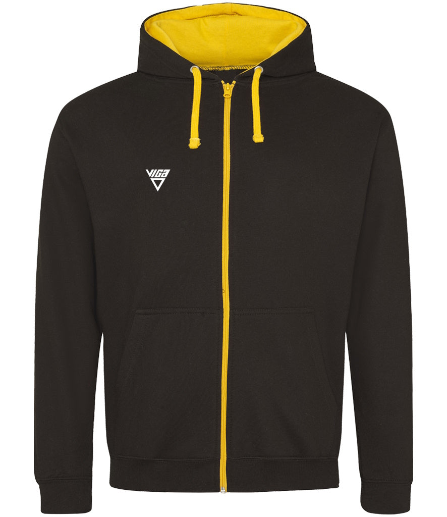 Men's Hoodie Full Zip Contrast