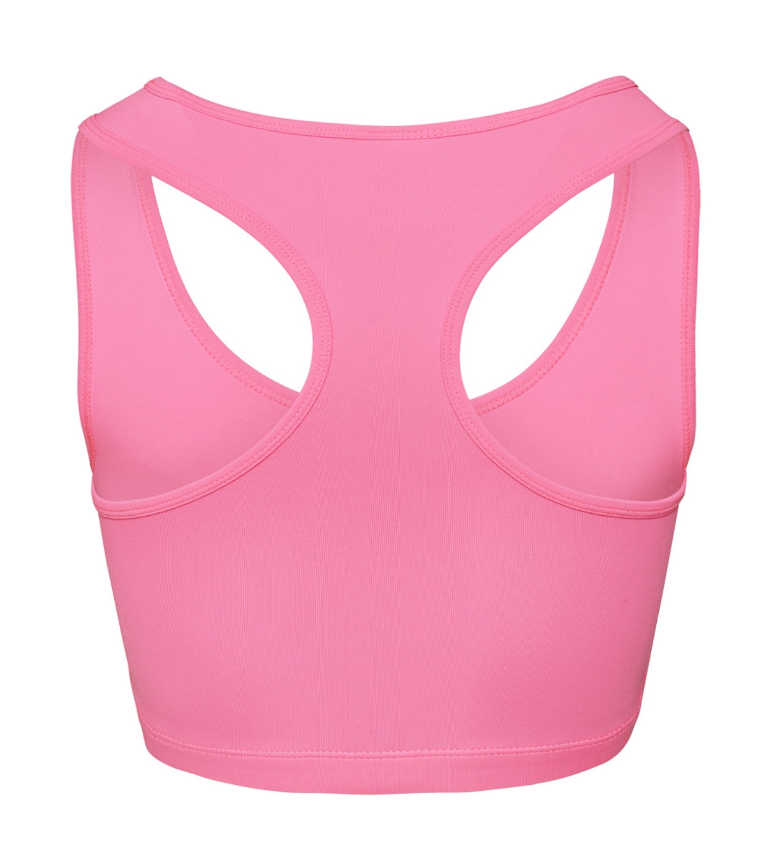 Womens Aero Running Crop Top Pink Back