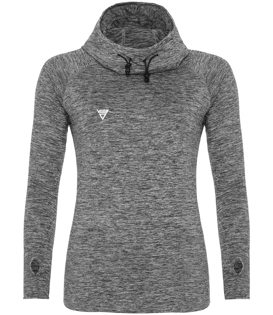 Women's Hooded Cowl Neck Top