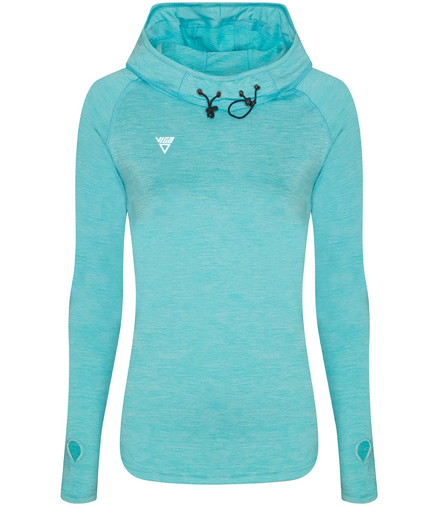 Women's Hooded Cowl Neck Top