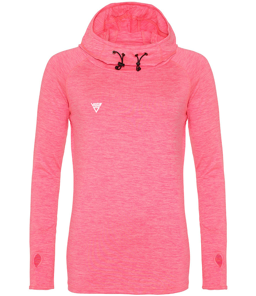 Women's Hooded Cowl Neck Top