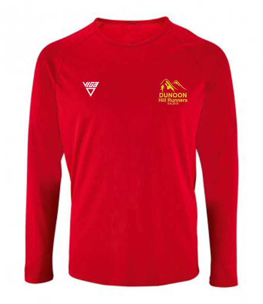 Dunoon Hill Runners Mens/Ladies Long Sleeve Wicking T-Shirt