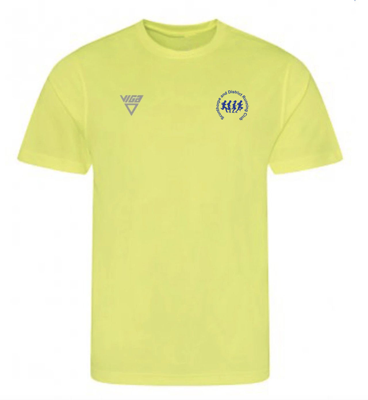 Scunthorpe and District Running Club T-Shirt (Electric Yellow) Male & Female Sizes also *Junior sizes*