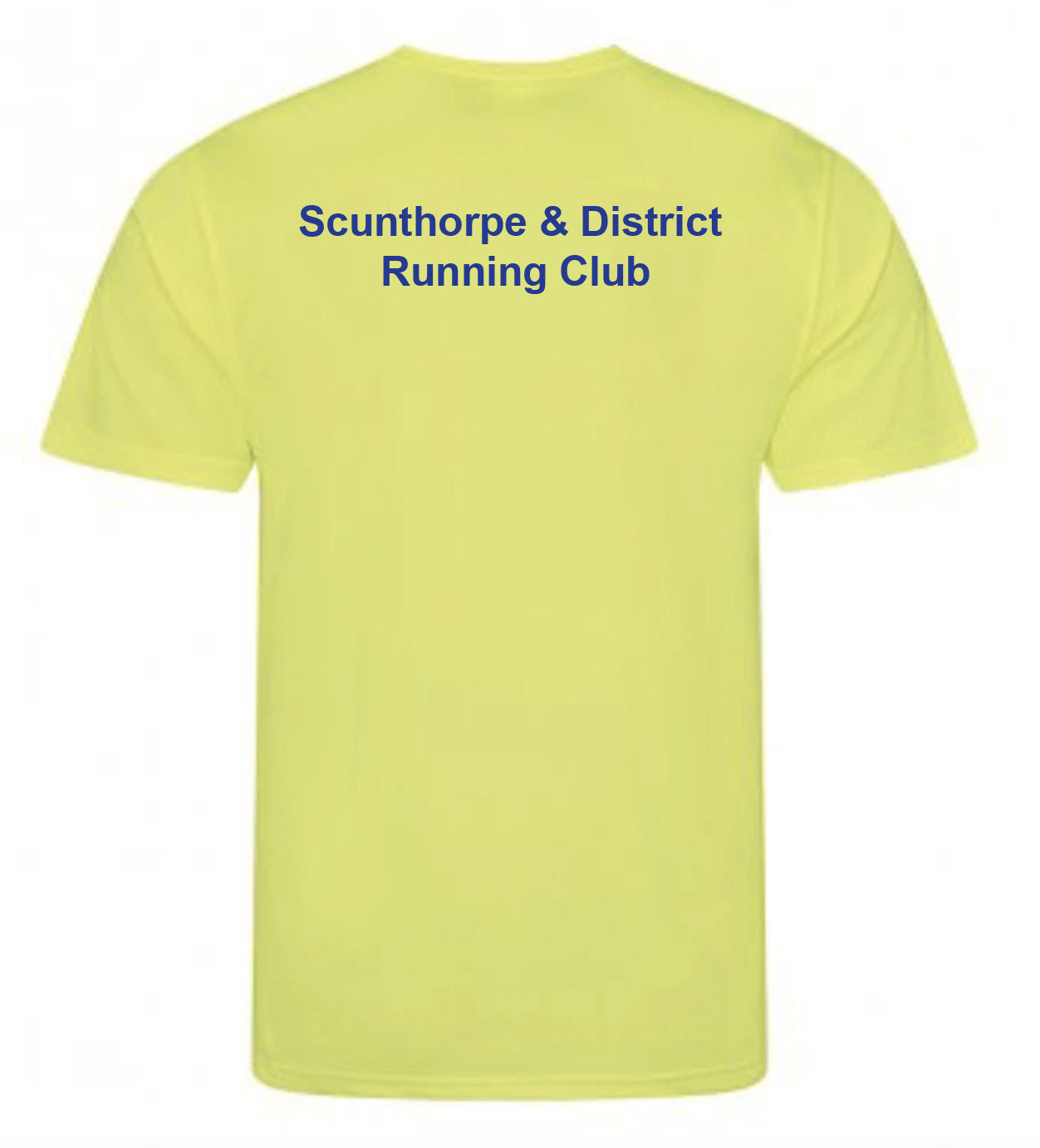Scunthorpe and District Running Club T-Shirt (Electric Yellow) Male & Female Sizes also *Junior sizes*