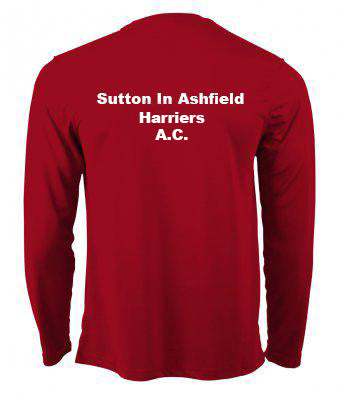 Sutton-in-Ashfield Harriers & A.C. Mens & Ladies Long Sleeve T-Shirt