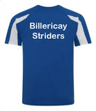 Billericay Striders Mens Contrast Wicking T-Shirt
