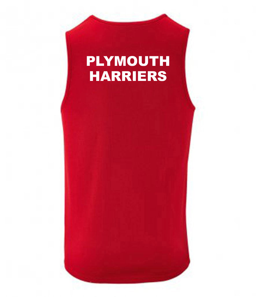 Plymouth Harriers Wicking Training Vest (men & ladies sizes)