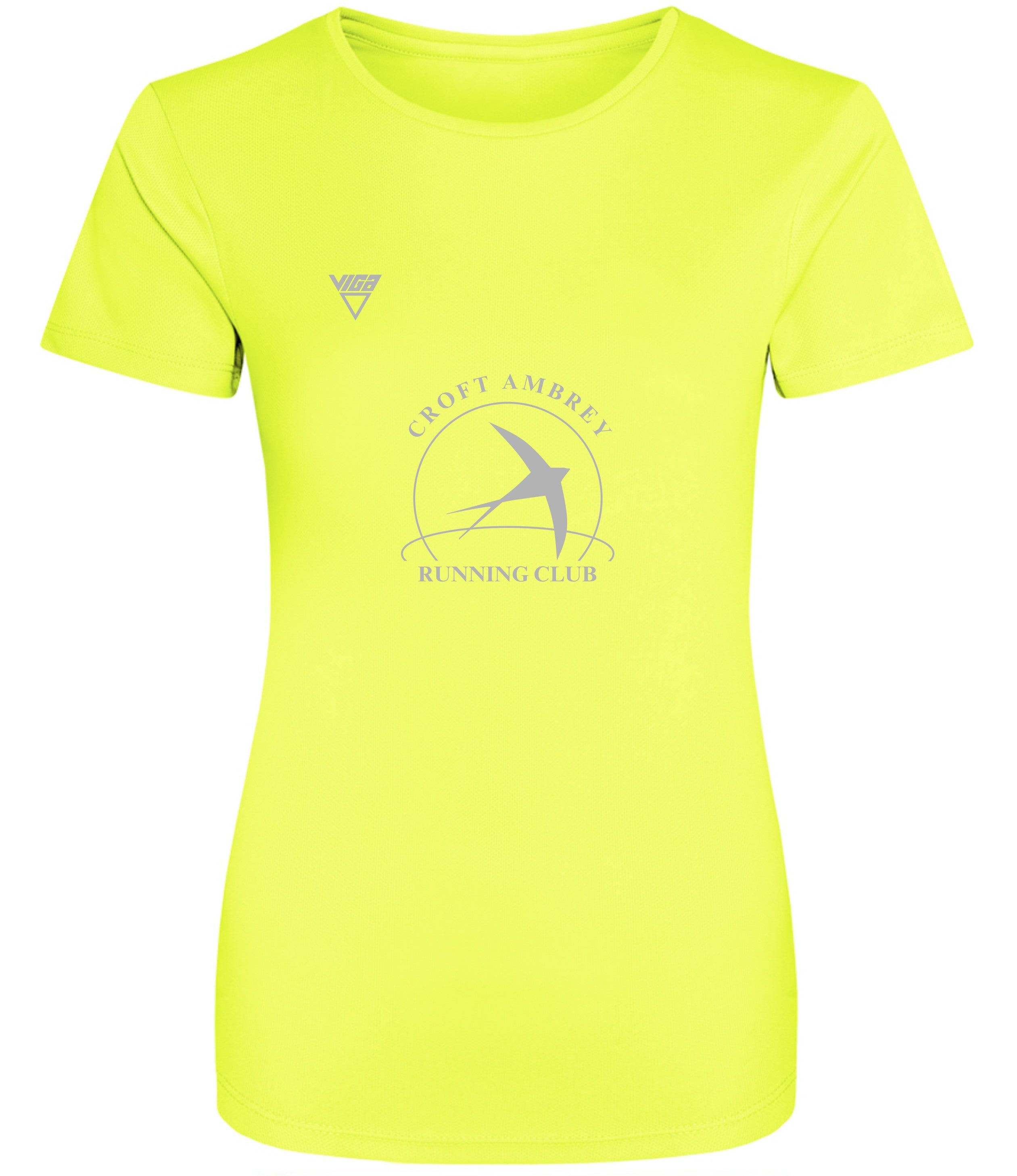 Croft Ambrey Women's Running T-Shirt Hi Vis