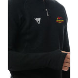 Dunoon Hill Runners Male Quarter Plain Zipper Shirt-Black