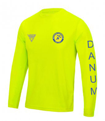 Danum Harriers Electric Yellow Long Sleeve T-shirt (Male & Female Sizes)