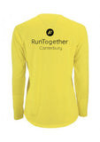 Run Together Canterbury Long Sleeve T-Shirt- Flo Yellow (Male & Female sizes)
