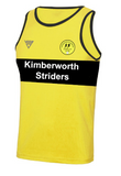 Kimberworth Striders Running Club Bespoke Mens Vest with Contrast Chestband