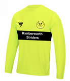 Kimberworth Striders Running Club Bespoke Long Sleeve T-shirt with Contrast Chestband (Male & Female Sizes)