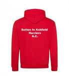 Sutton-in-Ashfield Harriers & A.C. Zipped Hoodie Unisex (Non Personalised)