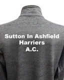 Sutton-in-Ashfield Harriers & A.C. Mens Long Sleeve Zip Neck Performance Top