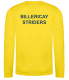 Billericay Striders  Long Sleeve Club Tee Shirt (Male & Female sizes)
