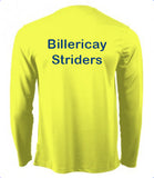 Billericay Striders Long Sleeve T-Shirt "Flo Yellow" (Male & Female sizes)