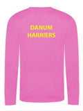 Danum Harriers Ladies Electric Pink Long Sleeve T-Shirt