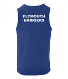Plymouth Harriers Wicking Training Vest- Royal Blue