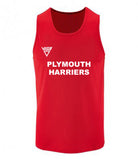 Plymouth Harriers Wicking Training Vest (men & ladies sizes)